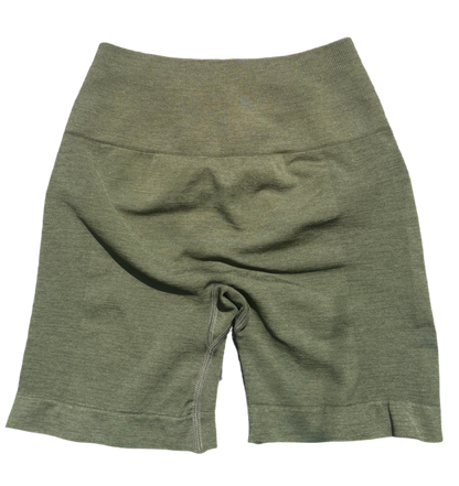 Aurora Seamless Shorts - Olive Green🫒