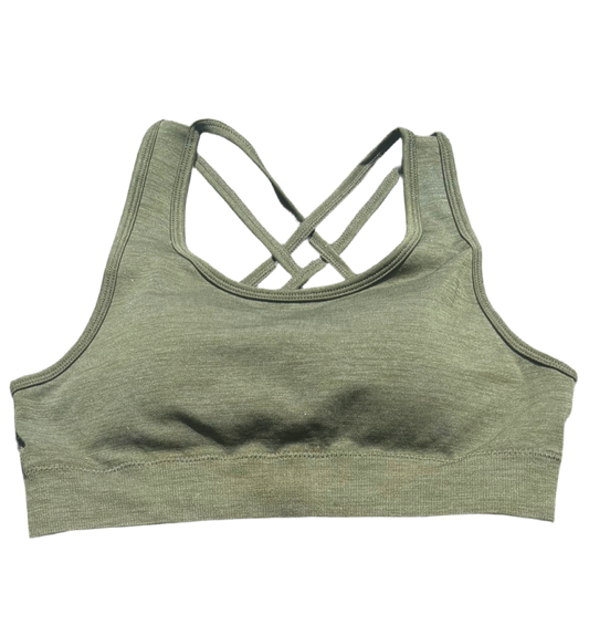 Aurora Sports Bra - Olive Green🫒