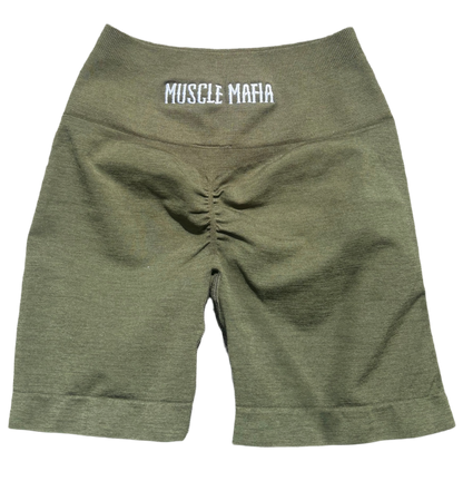 Aurora Seamless Shorts - Olive Green🫒